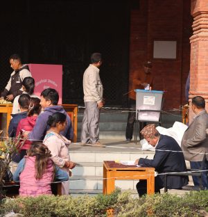 देशभर मतदान प्रतिनिधिसभाको निर्वाचनका लागि मतदान जारी