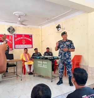सशस्त्र प्रहरीद्वारा सीमावर्ति क्षेत्रका वासिन्दासंग अन्तर्क्रिया