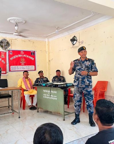 सशस्त्र प्रहरीद्वारा सीमावर्ति क्षेत्रका वासिन्दासंग अन्तर्क्रिया