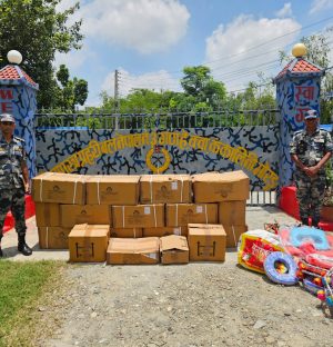 सशस्त्र प्रहरीद्वारा विराटनगरबाट करिब ३६ लाख रुपैयाँ बराबरको अवैध सामान बरामद