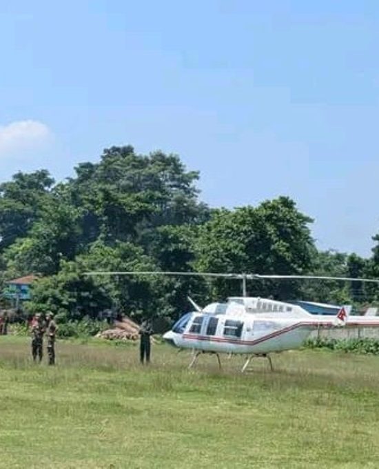 रवीन्द्रको शव हेलिकप्टरबाट कप्तानगन्ज ल्याइयो, गोली चलेकै ठाउँमा अन्त्येष्टि